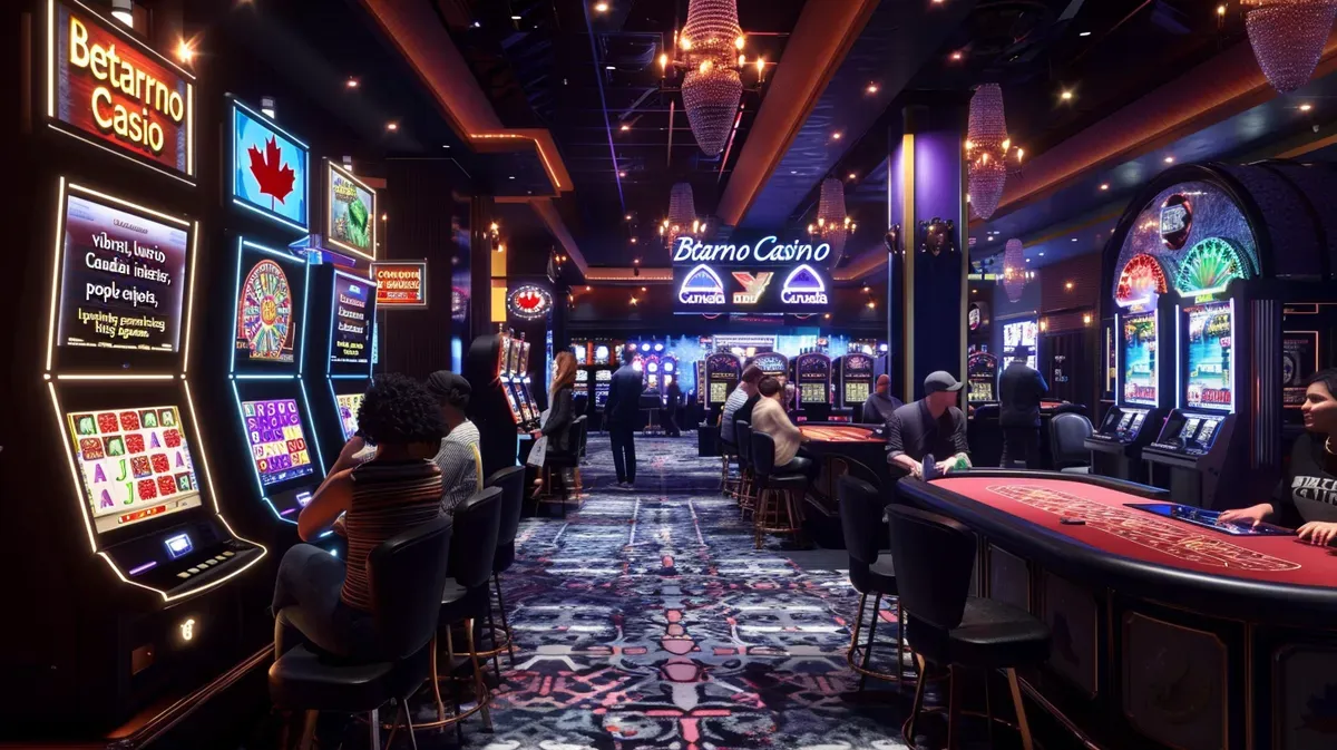 Interior de casino online moderno